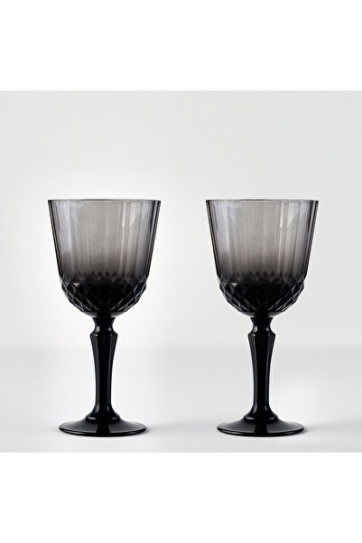 Bella Maison Colore Kesme Kadeh 2'li Antrasit (310 cc)