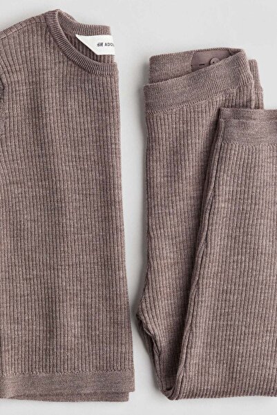 H&M 2-piece merino wool set