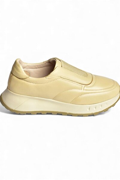 Fox Shoes U555248103 Beige Genuine Leather Casual Women's Shoes