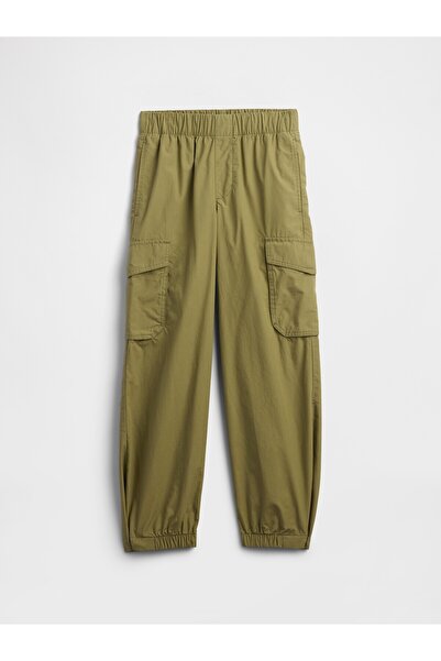 GAP Erkek Çocuk Yeşil Pull-On Kargo Paraşüt Pantolon