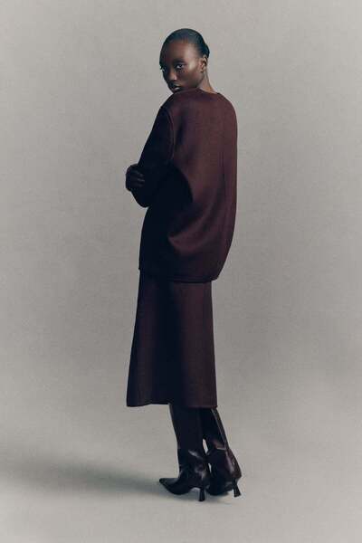 H&M Handmade wool-blend top