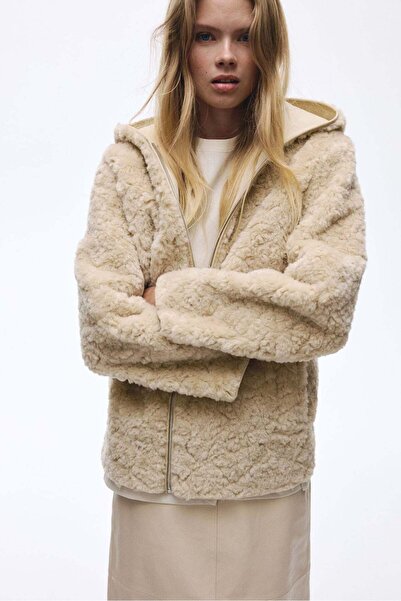 H&M Hooded teddy jacket