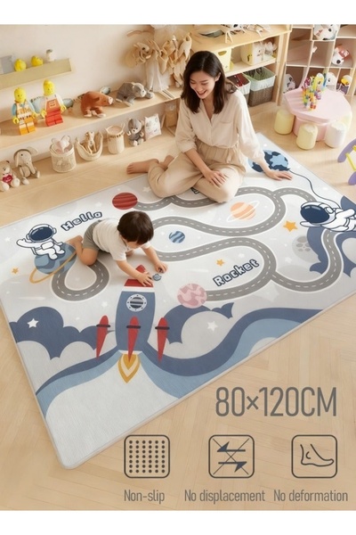 Generic Kids Carpet Playmat Rug City Life for Toy Play Learn Fun Safely Educational Road Traffic Mat