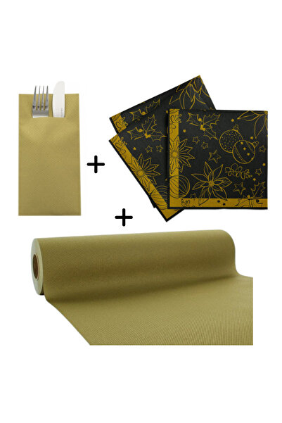 Mank Set accesorii decorative Crăciun/Revelion, șervețele, șervețel de masă, ...