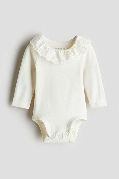 H&M Frilled-collar bodysuit