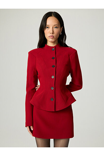 Nocturne Düğme Detaylı Vatkalı Ceket