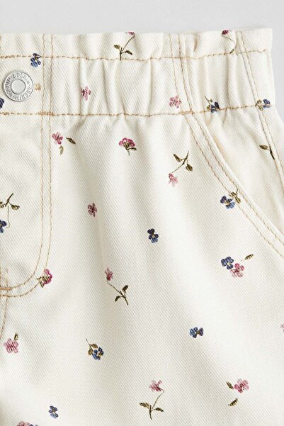 H&M Printed cotton twill shorts