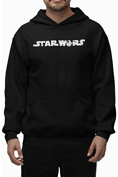 Fuddy Moda Unisex Chewbacca Back Printed Hooded Sweatshirt, Oversized Star Wars Themed Hoodie