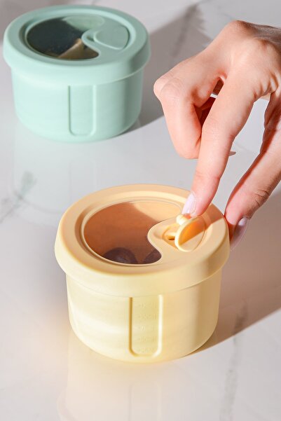 Le murano Pastel Air-Tight Round Silicone Storage Container 150 ml | Yellow