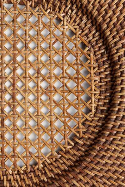 H&M 2-pack rattan charger plates