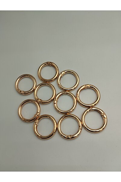 Zeyora حلقة معدنية زنبركية، إكسسوار للحقائب (قطر داخلي 2 سم) عبوة من 6 قطع
