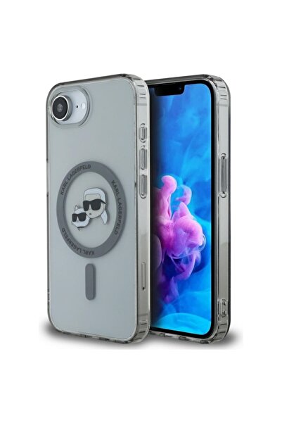 Karl Lagerfeld Carcasă pentru iPhone 16e, IML MagSafe, Neagră