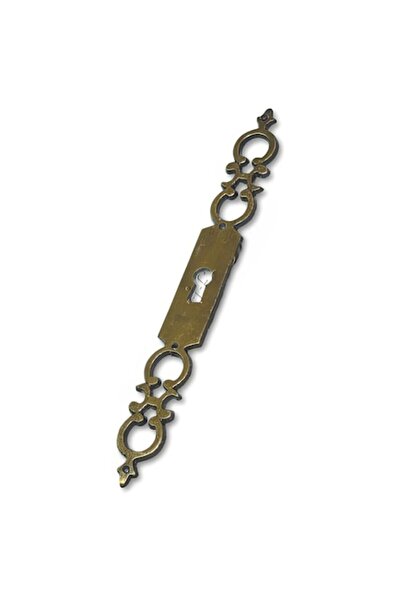 Sziferon Placă decorativă din aliaj de zinc, finisaj alamă antică, pentru mobilă, 183 x 21 mm