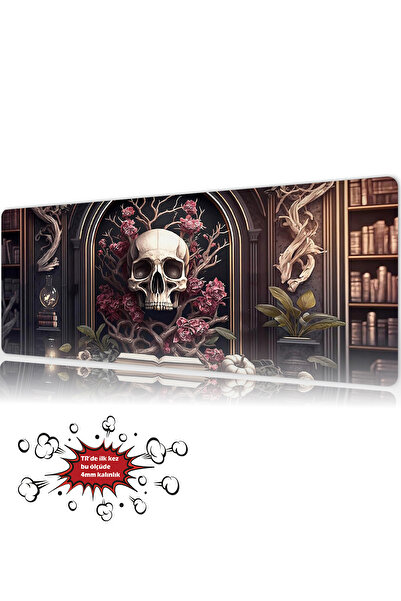 urzuva Gothic Bloom 90x40 4MM Kalınlık Premium Gaming oyuncu mousepad, Anti S...