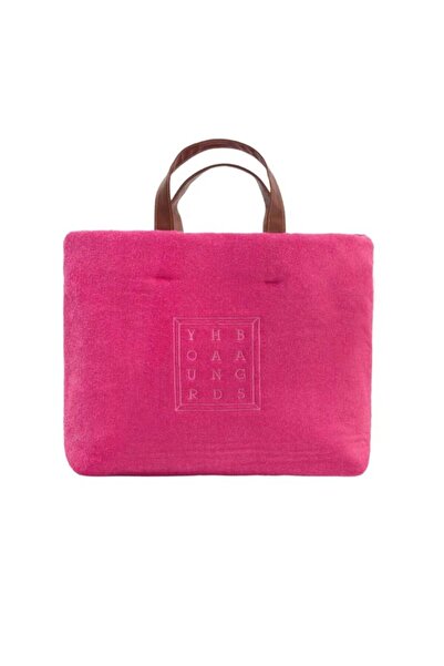 YOURHANDBAGS Fuşya Terry Tote Çanta