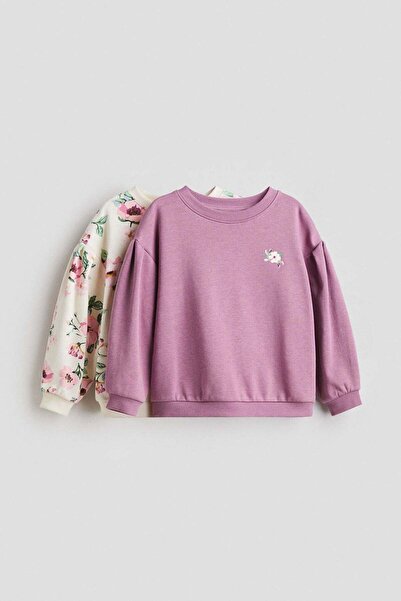 H&M 2-pack puff-sleeved sweatshirts
