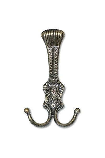 Sziferon Decorative furniture hook, cast zinc alloy, 180x100 mm, antique brass finish