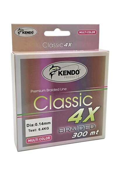 Kendo Classic 4X 300m Multicolor Örgü İp 0.18mm