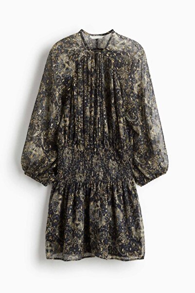 H&M Smocked chiffon dress