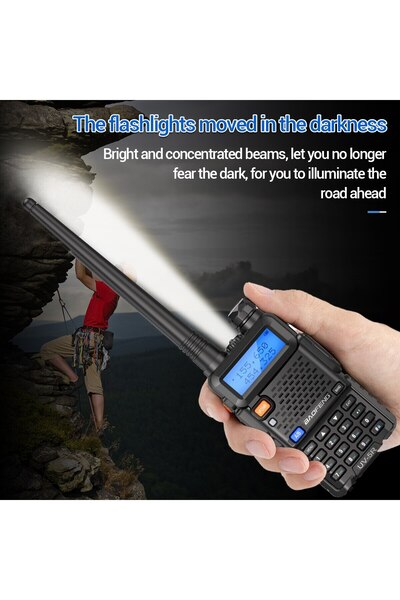 BAOFENG 2pcs UV-5R Professional Dual Band Walkie Talkie, Durable Handheld Transceiver, 8W High Power