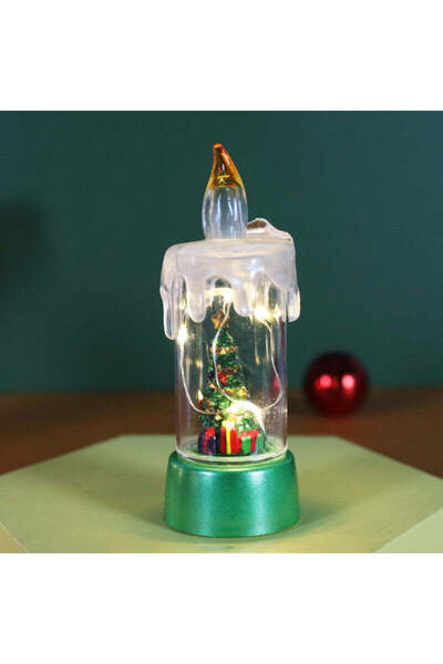 Sofia Store Decoratiune de Craciun tip Lumanare, Lumanare de Cristal fara Ful...