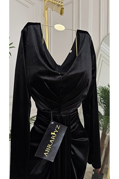 ABRARYZ "Magic Velvet" black dress