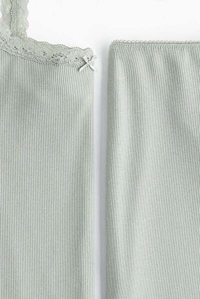 H&M MAMA Ribbed pyjamas