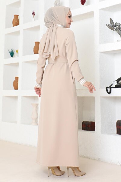 Modamihram Фераце з прихованими ґудзиками та ремінцями, бежевий MSW19214-3