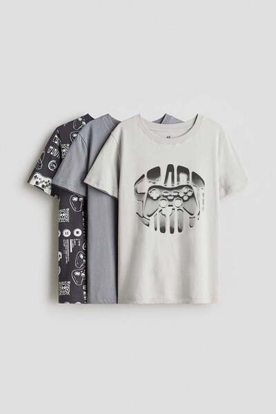 H&M 3-pack cotton T-shirts