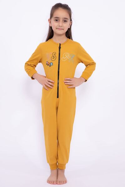 U.S. Polo Assn. Girl's Yellow Overalls