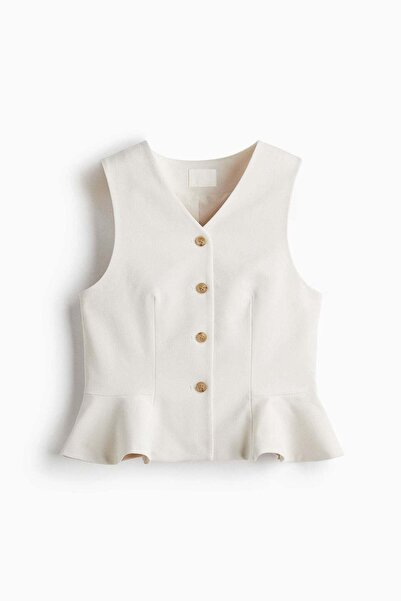 H&M V-neck peplum waistcoat