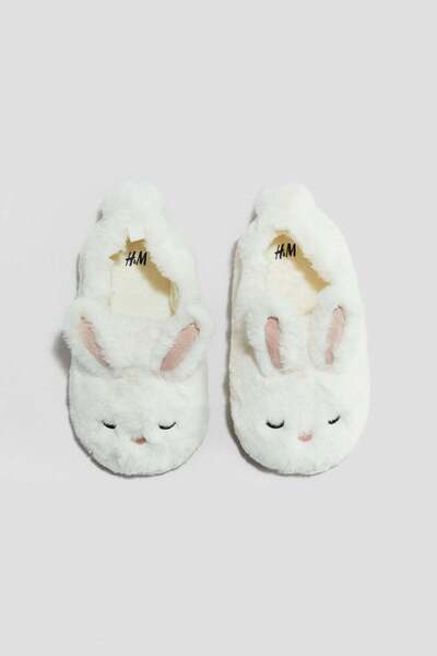 H&M Soft appliquéd slippers