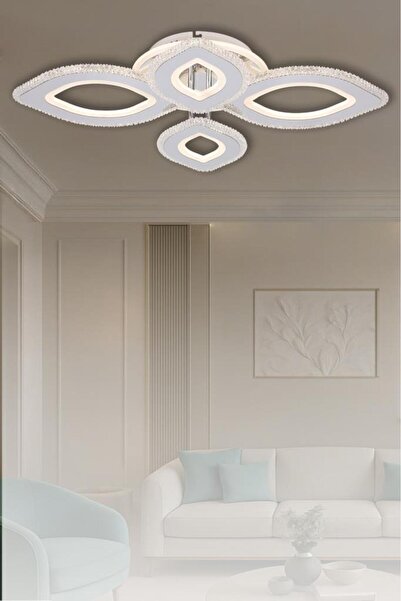 Eray Aydınlatma T008-4 Krom Kumandalı Led Avize