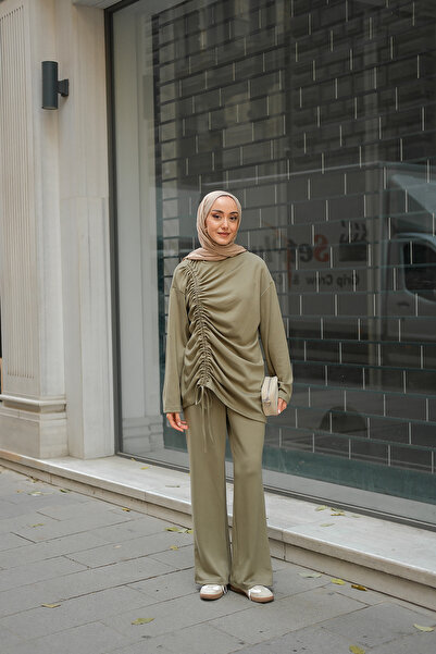 LOCCO Women's Rubber Detail Double Suit Green