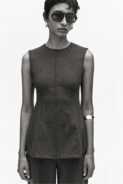 H&M Waisted Ponte di Roma top