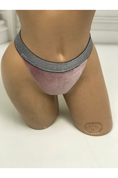 NSMLİFE New Year, Christmas Gift Women's Powder Velvet Thong String Model