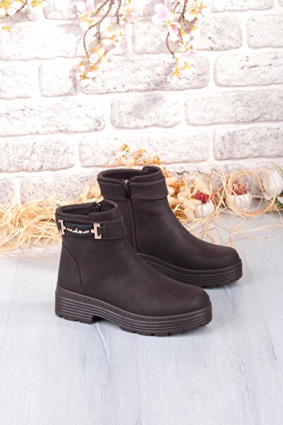 fort 1187 Comfortable Warm Lining Non-Slip Sole Zippered Women's Boots