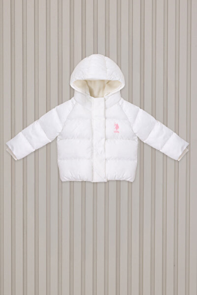 U.S. Polo Assn. Baby Girl White Baby Coat