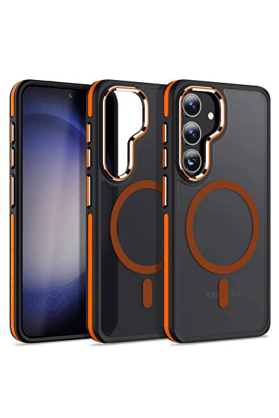 Joko غطاء ليتاتريند سامسونج جالاكسي إس 24 وينر ماج سيف - برتقالي