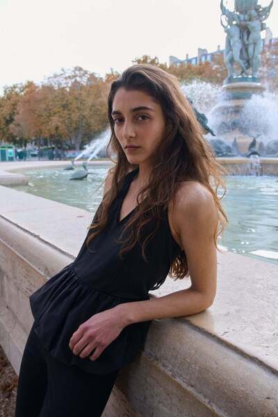 H&M Peplum halterneck top