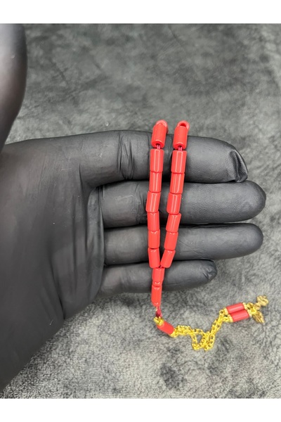 Mos Tespih Cutting High-End Original Natural Tunisian Coral Prayer Beads