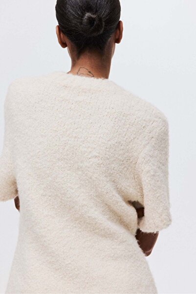 H&M Bouclé-knit T-shirt