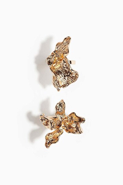 H&M 2-pack organic-shaped rings