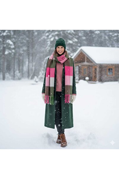 Tradinyom Soft and Warm Feminine Knitwear Neck Scarf in Fashionable Colors – for a Cozy Winter