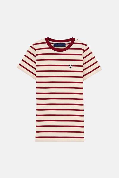 WWF Market Panda Kids Heavyweight T-Shirt - Red / Ecru