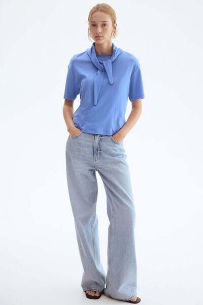 H&M Scarf-collar top