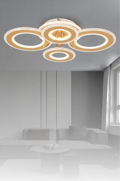 Eray Aydınlatma T001-4 Gold Kumandalı Led Avize