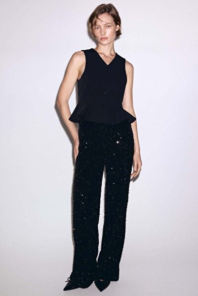 H&M V-neck peplum waistcoat