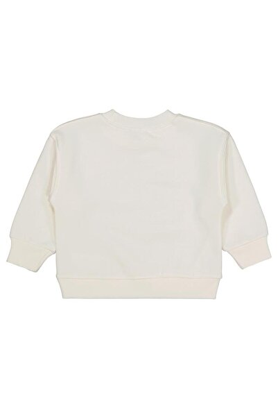 Civil Girls Plain 2-5 Year Old Sweatshirt - Ecru 3-4 Years Old