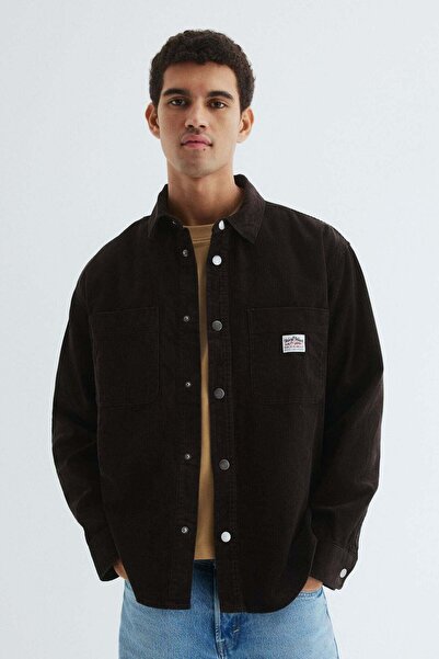 H&M Oversized cotton corduroy shirt